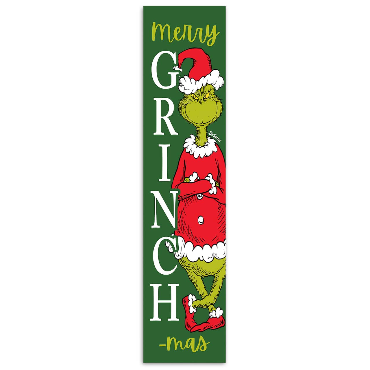 47" The Grinch Merry Grinchmas Porch Leaner